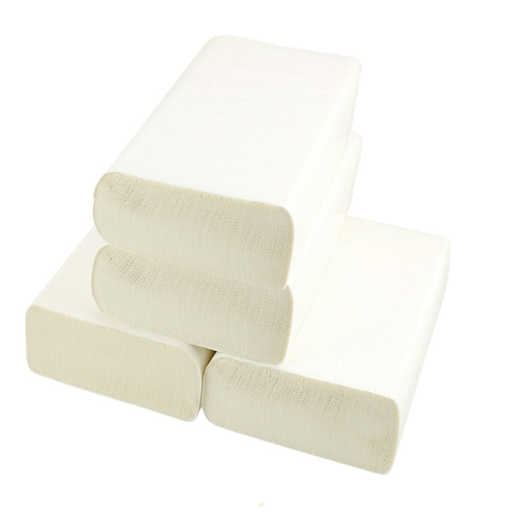 Abaodam 4rolls Thickened Kitchen Oil-absorbing Paper Towels for Hands Soft Absorbent Wipe Paper Practical for Home Office Hotel Use Alternative