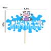 Milk Cow Happy Birthday Cake Topper Decorations Farm Cow Themed Party Decorations Cow Farm Animal Themed Birthday Party Milk Baby Shower Supplies for Kids Boys Girls view 2