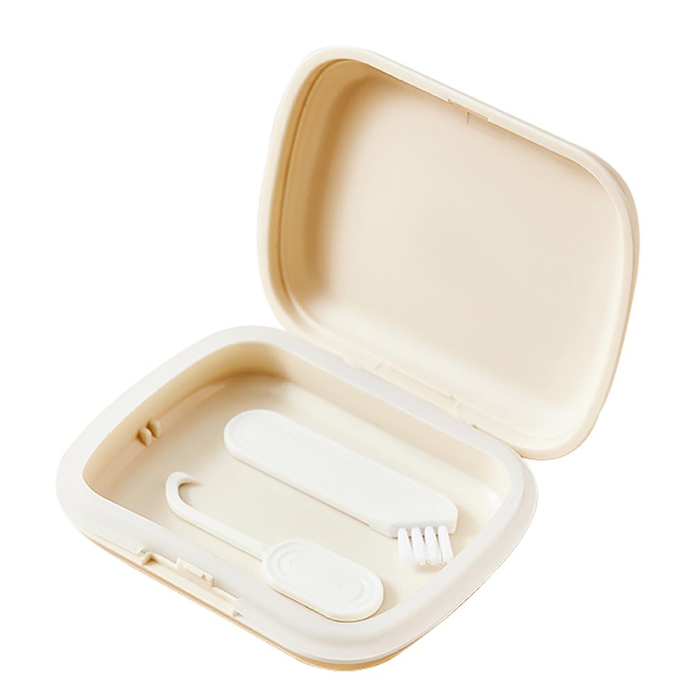 Mouth Guard Case | Denture Case with Braces Removal Tool | Orthodontic Retainer Braces Storage Box Slim Retainer Case for Denture Brace Retainer Fowybe