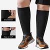 PUTUO Wide Calf Compression Socks: Plus Size Graduated Compression Stockings for Men Women Large Compression Sock for Support Flight Travel Pregnancy Edema Nurses Seniors 20-30 mmHg Black 5XL 3Pairs view 4
