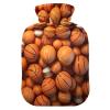 ODAWA Balls Hot Water Bottle with Soft Velvet Cover Hot Water Bag for Pain Relief Hot and Cold Compress Body Bed Warmer 1L view 1