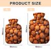 ODAWA Balls Hot Water Bottle with Soft Velvet Cover Hot Water Bag for Pain Relief Hot and Cold Compress Body Bed Warmer 1L view 3