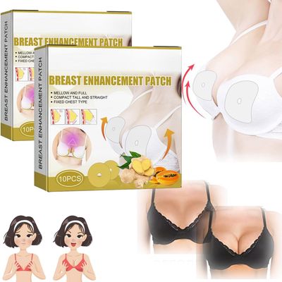 Breast Enhancement Patch,2024 New Ginger Breast Enhancement Patches,Breast Enhancement Upright Lifter Enlarger Patch,Breast Firming Patch for Improve Sagging (2 Box)