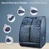 McbeAn Sauna Steam Generator, 1000W 3L Portable Sauna Steamer Pot with Steam Box, Remote Control, Inner Stainless Steel, Intelligent Timing, Anti-dry Burning, Anti-leakage, for Home SPA Body Detox view 4