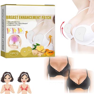 Breast Enhancement Patch,2024 New Ginger Breast Enhancement Patches,Breast Enhancement Upright Lifter Enlarger Patch,Breast Firming Patch for Improve Sagging (1 Box)