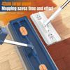 2024 Newest Large Flat Mop,360 Freely Rotating Mop Head, Large Flat Mop and Bucket System, Large Flat Mops for Floors, Corner, Window,Blue Bucket+blue Mop +6 Rag view 3