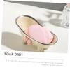 Cabilock Decorative Tray Bathtub Trays for Tub Soap Shower Holder Soap Dish for Bar Soap Tray for Soap Dispenser Kitchen Soap Bar Dish Soap Cases Dish Soap Abs Soap Holder White No Punching view 4