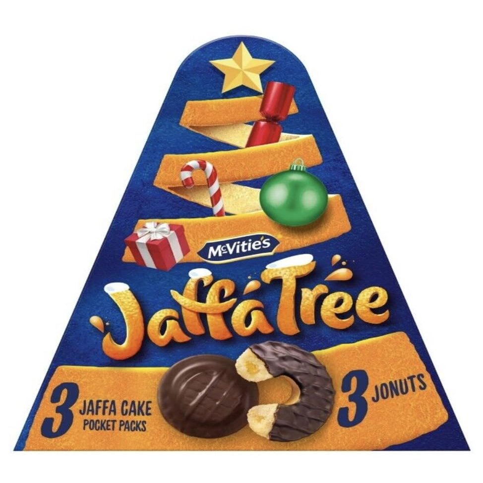 2x Jaffa Cake Tree Christmas Jaffa Cake Jaffs Jounuts Doughnuts And Jaffa Cakes Treat British Classic Snack Tea Break