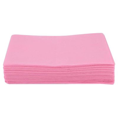10 Pack Disposable Bed Sheet, Waterproof and Oil Resistant, Hygienic and Breathable for Beauty Salons, Spas, and Hotels (Disposable bed sheets pink)