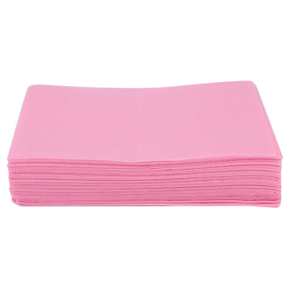 10 Pack Disposable Bed Sheet, Waterproof and Oil Resistant, Hygienic and Breathable for Beauty Salons, Spas, and Hotels (Disposable bed sheets pink)