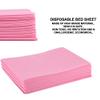 10 Pack Disposable Bed Sheet, Waterproof and Oil Resistant, Hygienic and Breathable for Beauty Salons, Spas, and Hotels (Disposable bed sheets pink) view 3