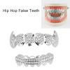 Electroplated Hip Hop Denture Set, Reusable Halloween Style Tooth Decoration, Cosplay Denture, Personalized Wearable Denture Bracket, For Holiday Style, Personalized Dress Up view 2