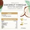 Biona Organic Coconut Vinegar 250ml, Pack of 6 - Vinegar With The Mother - Unpasteurised & Unfiltered - Unique Tropical Aroma - For Dressings & Marinades view 2
