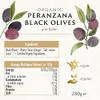 Biona Organic Peranzana Black Olives in Brine 280g, Pack of 5 - from The Peranzana Olive Variety - Carefully Handpicked with A Crisp & Crunchy Texture - Preserved in Brine - Suitable for Vegans view 2