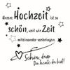 20 Napkins with German Text "Zeit zur Hochzeit als Tischdeko "Schn, dass Du da bist" [German Language] Paper Napkins with Motif Also for Decoupage and Decoupage Technique 33 x 33 cm view 1
