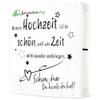 20 Napkins with German Text "Zeit zur Hochzeit als Tischdeko "Schn, dass Du da bist" [German Language] Paper Napkins with Motif Also for Decoupage and Decoupage Technique 33 x 33 cm view 2