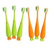 POPETPOP 6pcs Boy Girl Toothbrush Soft Bristle Ergonomic Design Cute Carrot Radish Theme Manual Toothbrush for Boy Girl Promotes Healthy Oral Habits view 1