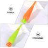 POPETPOP 6pcs Boy Girl Toothbrush Soft Bristle Ergonomic Design Cute Carrot Radish Theme Manual Toothbrush for Boy Girl Promotes Healthy Oral Habits view 2