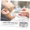 POPETPOP Peppermint Shaving Soap for Men Beard Grooming 100g Natural Refreshing Scent Smooth Wet Shave Suitable for Sensitive Skin view 4
