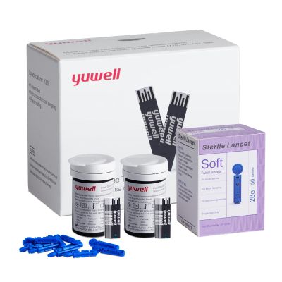 yuwell Blood Glucose Test Strips and Lancets for Model 710 Only x 50pcs