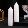 AtkitS Natural Tower Pink Calcite Gemstone Point Polished Healing Stone Crystal Obelisk Wand Stone Room Decor view 3