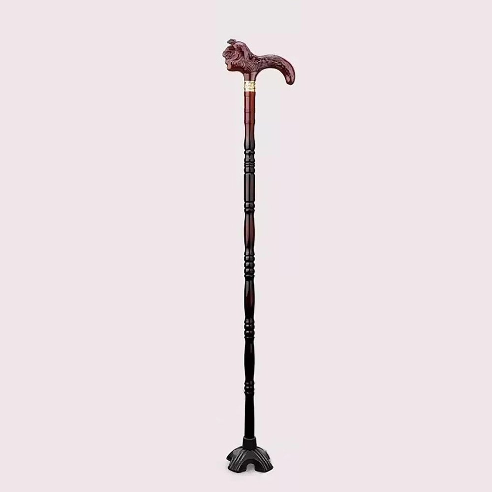 Wooden Walking Cane, with Comfort Grip Handle, Walking Stick 36.6 Inch, Sturdy Canes for Men & Women. (Size : 36.6in/93cmC)