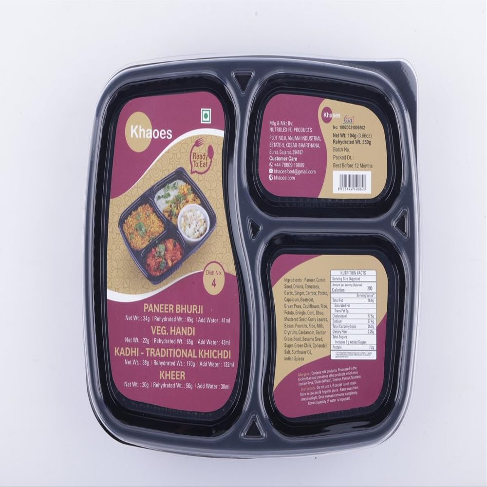 Khaoes Ready to Eat Dish 4 Instant Dish 4 with No Added Preservative and Colours (Item Weight : 104 gr,Pack Of 1)