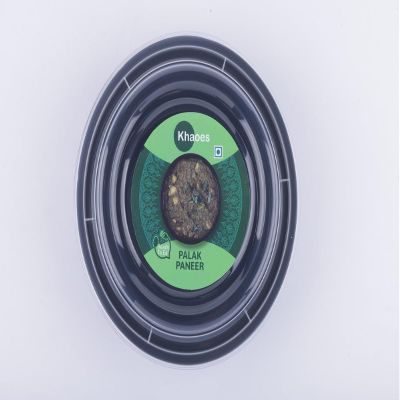 Khaoes Ready to Eat Palak Paneer Instant Palak Paneer with No Added Preservative and Colours (Item Weight : 82 gr,Pack Of 1)