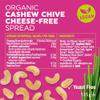Bonsan Organic Cashew Chive Cheese-Free Spread 135g, Pack of 6 - Vegan Cream Cheese Alternative - Made From Cashews & Fragrant Chives - Yeast Free & GMO Free - For Sandwiches & Dipping view 2