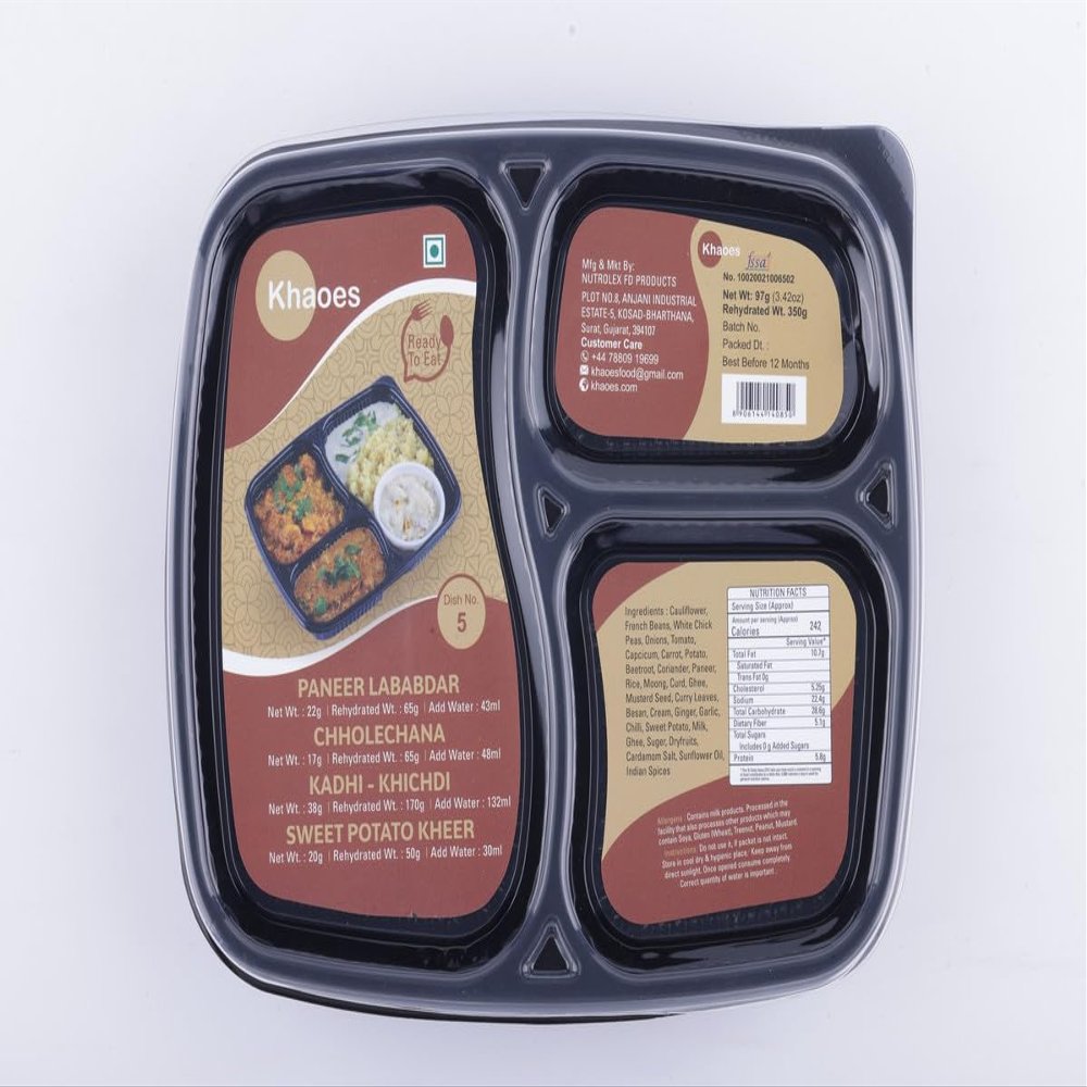 Khaoes Ready to Eat Dish 5 Instant Dish 5 with No Added Preservative and Colours (Item Weight : 97 gr,Pack Of 1)