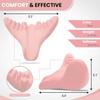 Cervical Spine Massage Pillow, Neck and Shoulder Relaxer Neck Massage Pillow, Cervical Spine Alignment Chiropractic Pillow Cervical Neck Traction Device Neck Stretcher for TMJ Pain Relief (Pink) view 3