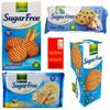 Gullon Sugar Free Cookie Biscuits variety 4 Boxes Shortbread, Digestives, Vanilla Wafers and Chocolate chip Diabetic Gift box for friend & Family on christmas, mothers & father day zamfoods (1 Bundle)