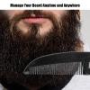 ANKROYU Folding Mustache Combs for Men, Beard Styling Comb, Portable Fine Teeth Beard Comb, Pocket Fine Tooth Hair Comb, Beard Folding Comb, for Travel Office Daily Life view 3