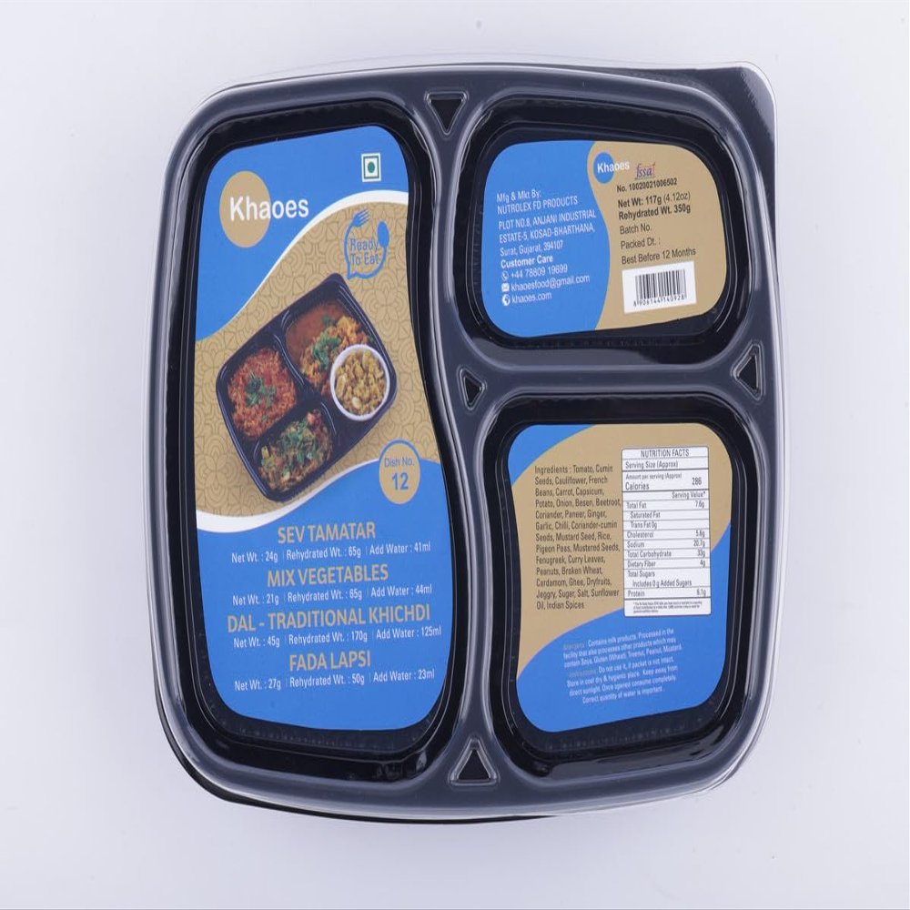 Khaoes Ready to Eat Dish 12 Instant Dish 12 with No Added Preservative and Colours (Item Weight : 117 gr,Pack Of 1)