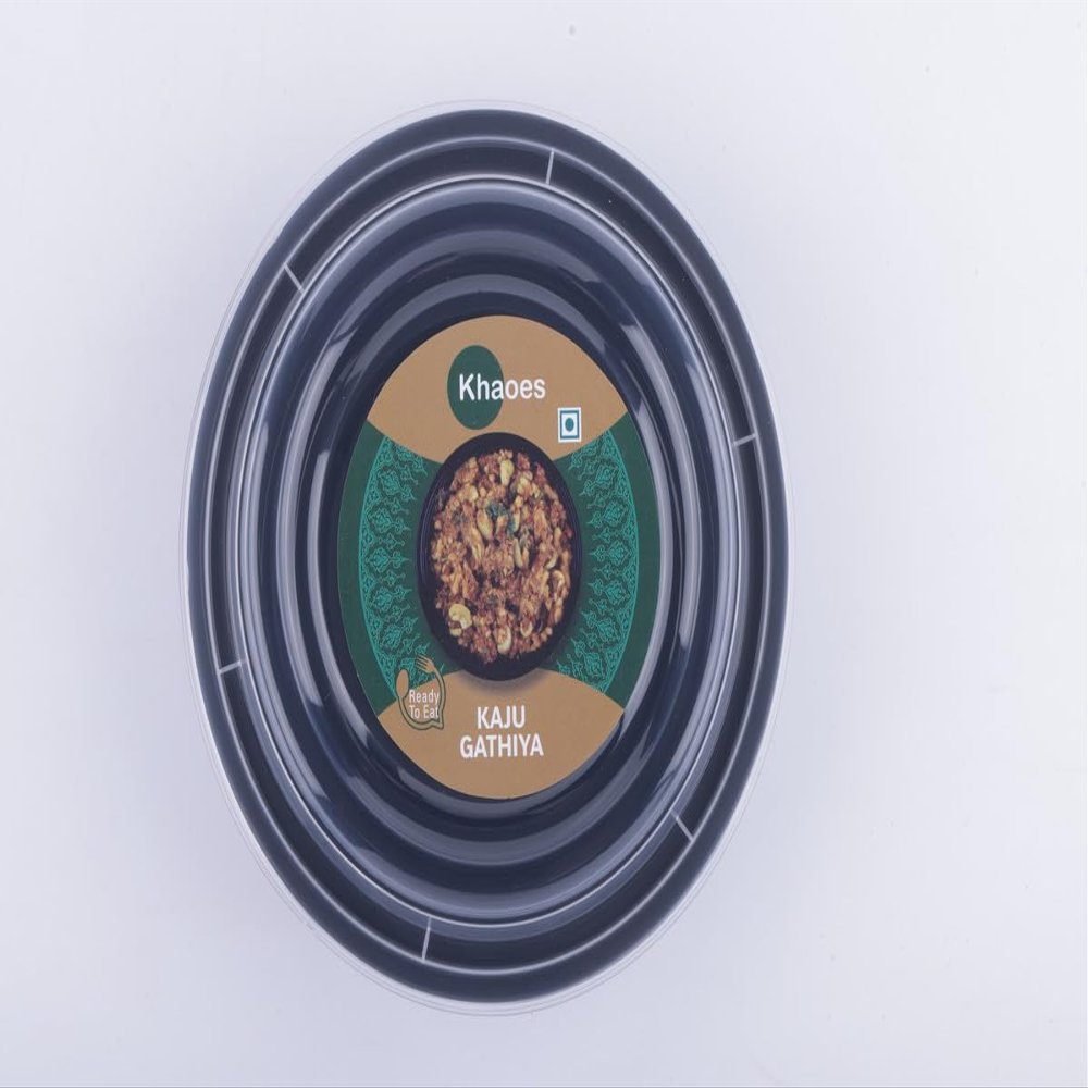 Khaoes Ready to Eat Kaju Gathiya Instant Kaju Gathiya with No Added Preservative and Colours (Item Weight : 120 gr,Pack Of 1)