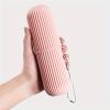 1 Pink TOOTHBRUSH Holder & 1 SATIN HAIR SCRUNCHIE, MOUTHWASH Cup, TOOTHPASTE Holder -Carry Strap, Anti Slip Groove, Camping, Business Trip, Store Travel Make Up Brushes (PINK Holder & Scrunchie) view 3
