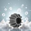 BWESOO 1 Count Reusable Laundry Balls - Silicone Dryer Balls for Washing Machine - Grey view 4
