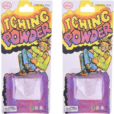 2Pcs Purple Helpful Funny Powder Safe Broken Glass Itching Powder Feminine Powders Ength of Product is 14cm and the Width is 7.5cm Easy to Carry