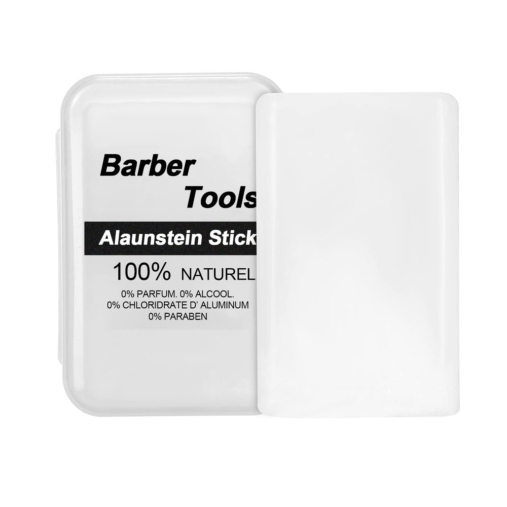 Sunydog Alum Block,Alum Stone Shaving Accessory 100% Natural Odourless After Shave Deodorant Alternative Soothes the Skin After Shaving Barber Item for Women and Men