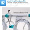 ZXSYYDS Optical Optic Trial Lens Frame,Adjustable Trial Frame Optical Trial Lens Frame PD 48-80mm,eye test glasses optometry lens frame for test optician view 3