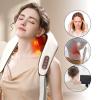 5D Neck & Shoulder Massager with Heat - Portable Kneading Massager for Pain Relief & Comfort - Gifts for Women & Men (White) view 2