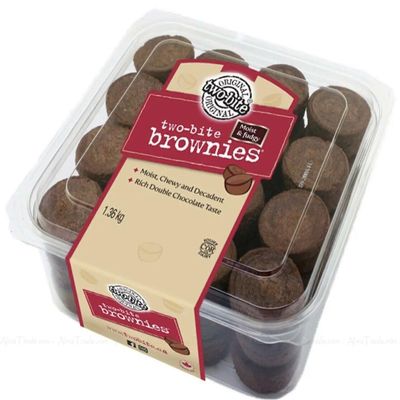 Two Bite Brownies Rich Moist Chewy Decadent Sweet Chocolate Cakes Pack of 1.36kg