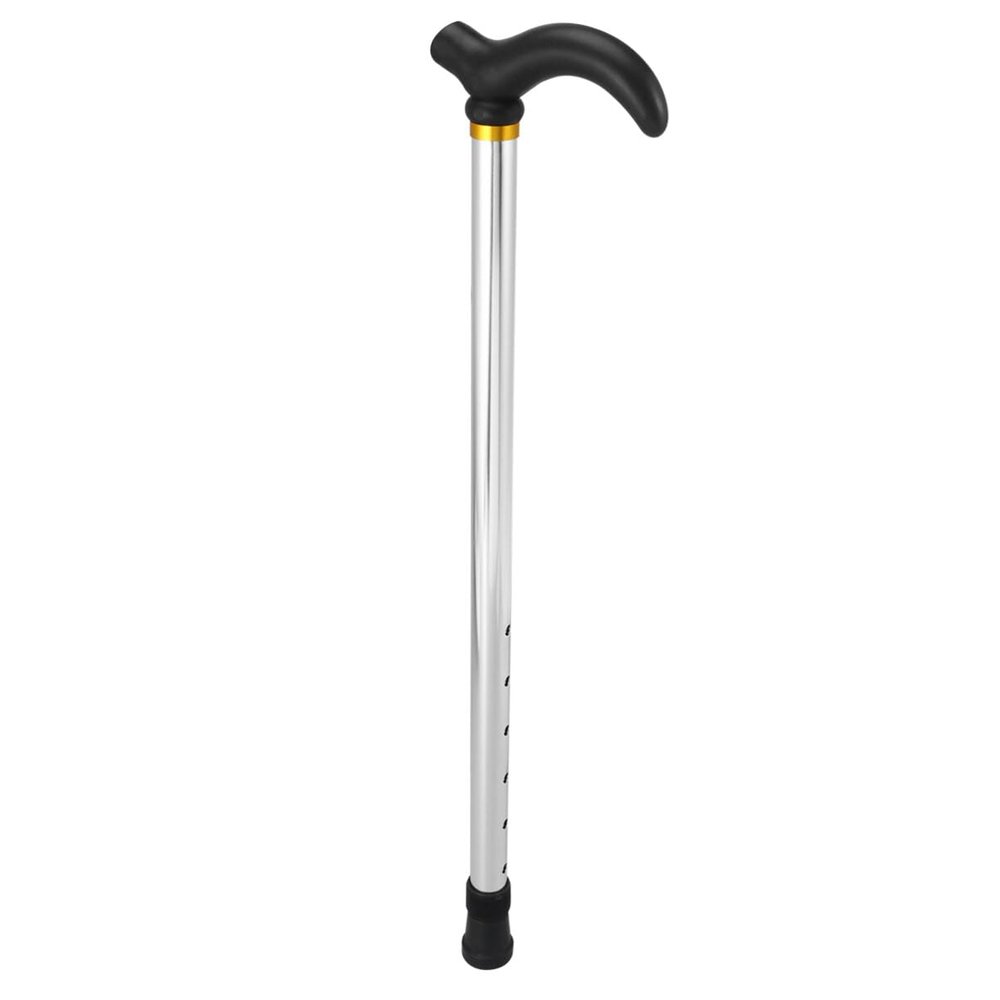 ULTECHNOVO Telescopic Crutches Aluminum Alloy Walking Stick Section Adjustable Height Cane for Elderly Walking Aid for Men Skid-resistant Handle and Indoor Mobility