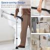 LTLWSH Toilet Grab Bar for Elderly, 23.6Inch Height Adjustable and Flip Up Handicap Grab Bars for Bathroom, Aluminum Alloy Floor to Wall Toilet Safety Rails view 2