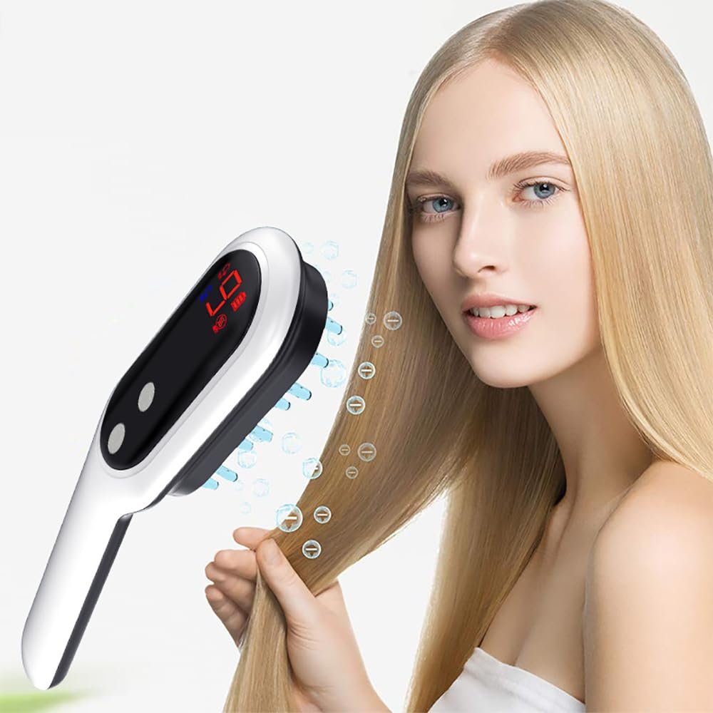 TsoLay Electric Head Massage Brush, Rechargeable Head Scratcher with 26 TPU Comb Teeth, 9 Level Adjustable Speed, 6600 High Vibrations, for Head Relax Stress Relief, Home Business Trip Beauty