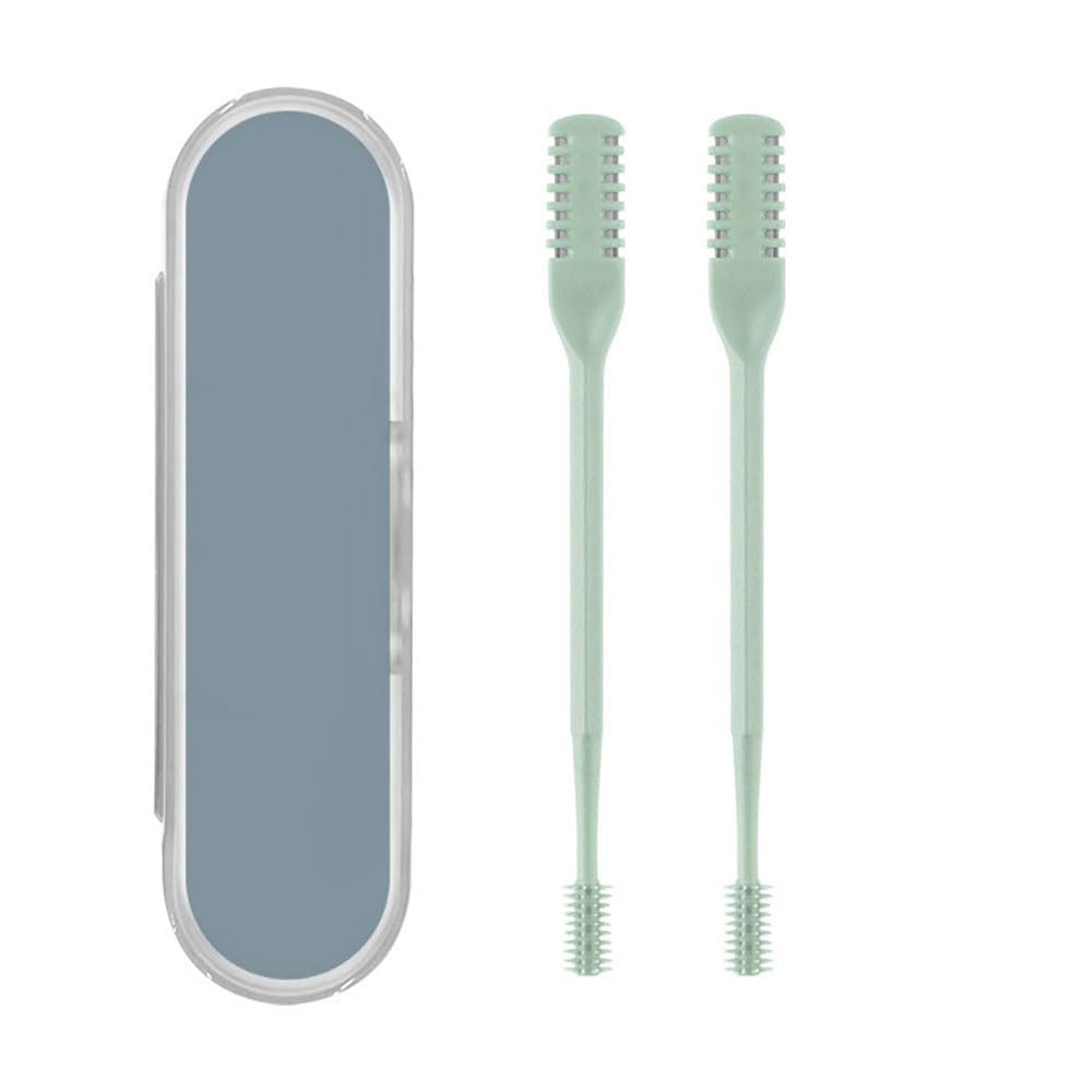 Nasal Hair Cutter, 360 Degree Rotating Nose Hair Trimmer, Portable Manual Nose Hair Trimmer for Women and Men (2 Pcs)