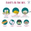 BOBA BAR Sunny Day Mixed Bubble Tea Kit (Serves 4 x 500 Ml Drinks) - Includes a Variety of Mix Tea Flavors, Popping Boba and Jelly Toppings | Gluten-Free | Contains Tapioca Pearls and Tea Bags view 3
