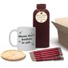 Work Survival Pack Hamper Box Set Co-Worker Boss Gift Mug, Water Bottle, Metal Ballpoint Pen and Wooden Coaster view 1
