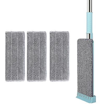 COCZOO Professional Microfiber Mop Flat Mop for Hardwood Floors, Wet and Dry Mop, Household Cleaning Supplies with Extendable Handle, 4 Reusable Mop Pads (Size : Mop+3 cloth)
