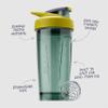 BlenderBottle Strada Shaker Cup, Wire Mixball For Protein Shakes and Pre Workout, 710ml, Yellow view 3